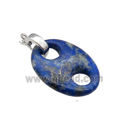 Blue Lapis Pignose Pendant