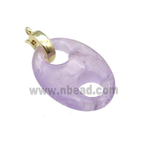 Amethyst Pignose Pendant