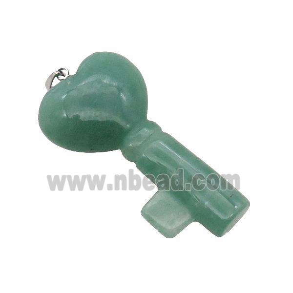 Green Aventurine Key Pendant