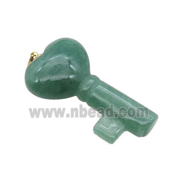 Green Aventurine Key Pendant