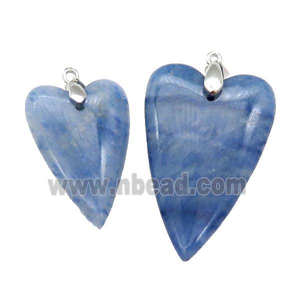 Blue Aventurine Heart Pendant