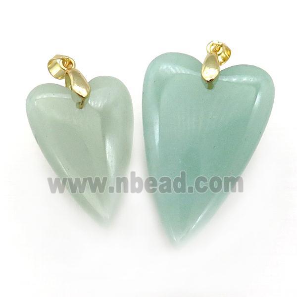 Green Aventurine Heart Pendant