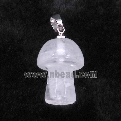 Clear Quartz Mushroom Pendant