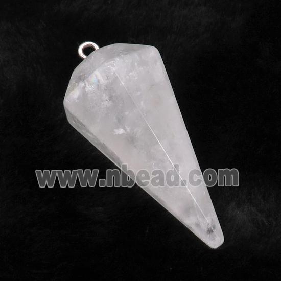 Clear Quartz Pendulum Pendant