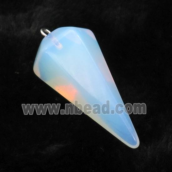 White Opalite Pendulum Pendant