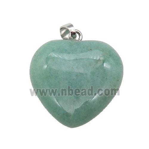 Green Aventurine Heart Pendant