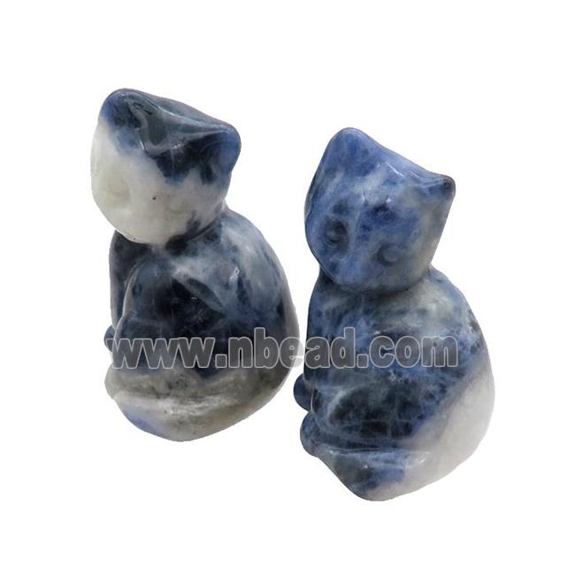 Blue Sodalite Cat No Hole