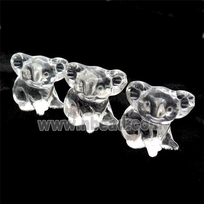 Clear Quartz Koala No Hole