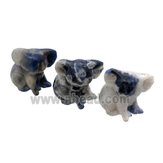 Blue Sodalite Koala No Hole