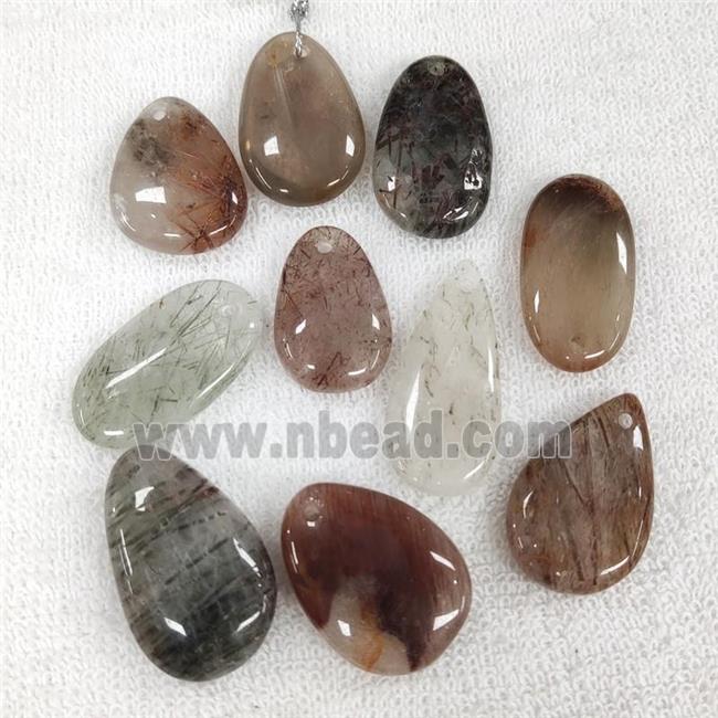 Mix Rutilated Quartz Pendant Mix Shape