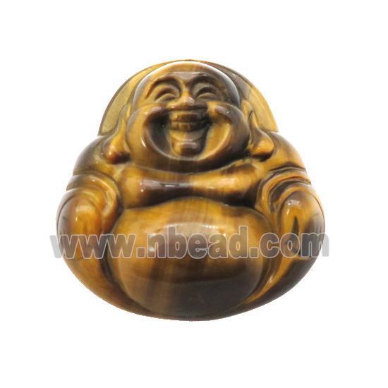 Natural Tiger Eye Stone Buddha Pendant