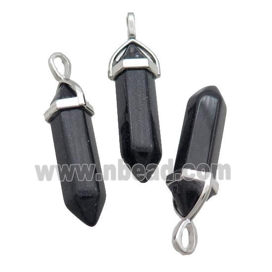 Blue Sandstone Bullet Pendant