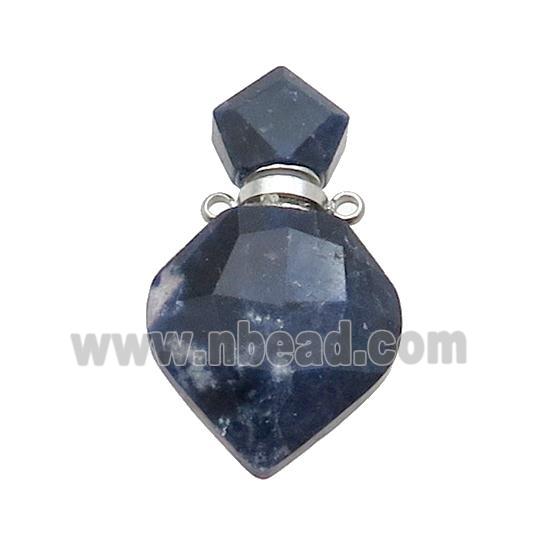 Natural Blue Sodalite Perfume Bottle Pendant