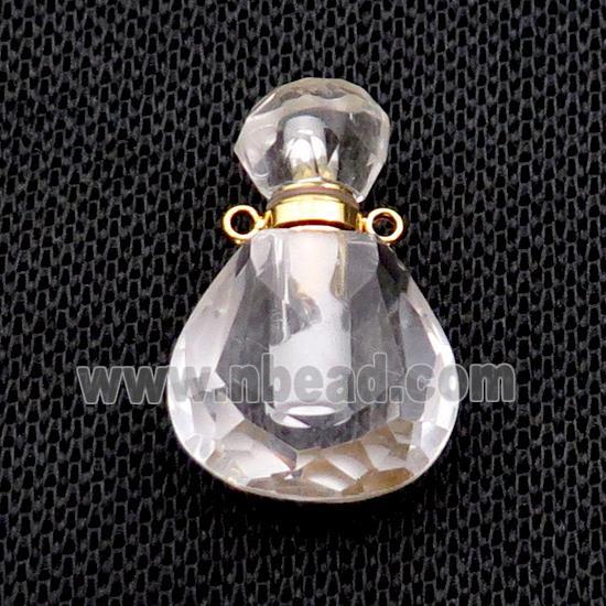 Crystal Quartz Perfume Bottle Pendant