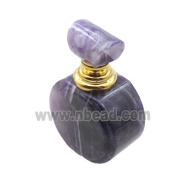 Purple Amethyst Perfume Bottle Pendant