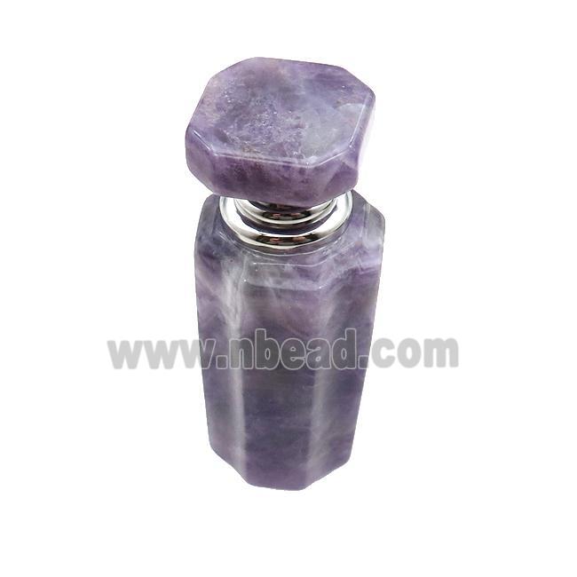 Purple Amethyst Perfume Bottle Pendant