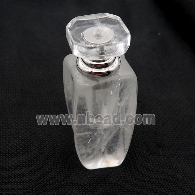 Clear Quartz Perfume Bottle Pendant