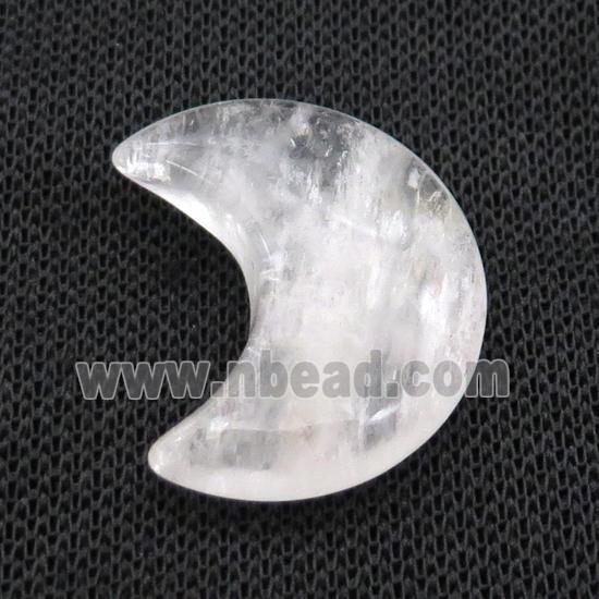 Clear Quartz Moon Pendant Undrilled