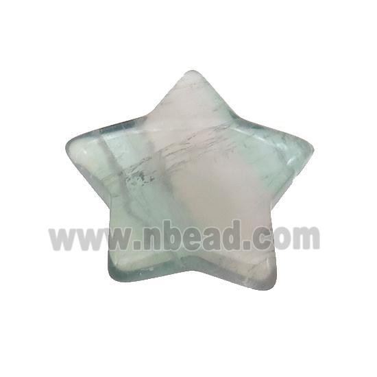 Green Fluorite Star Pendant Undrilled