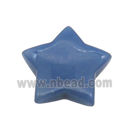 Blue Aventurine Star Pendant Undrilled