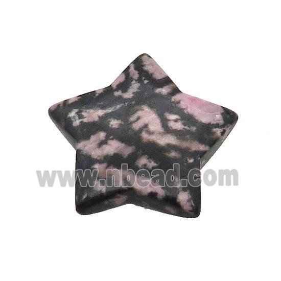 Rhodonite Star Pendant Undrilled