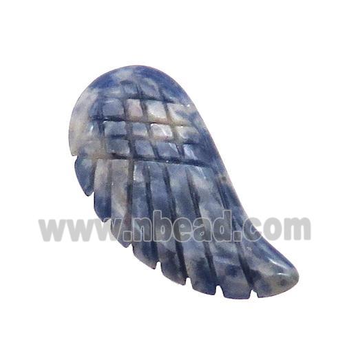 Blue Sodalite Angel Wings Pendant