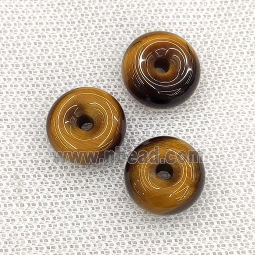 Natural Tiger Eye Stone Donut Pendant