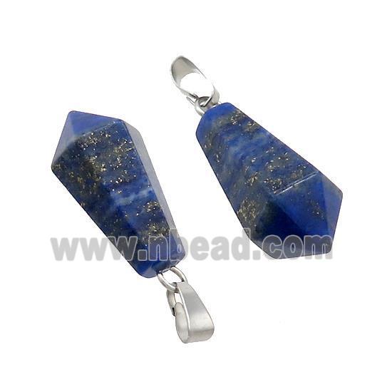 Natural Blue Lapis Lazuli Teardrop Pendant