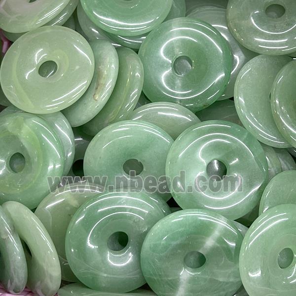 Natural Green Aventurine Donut Pendant