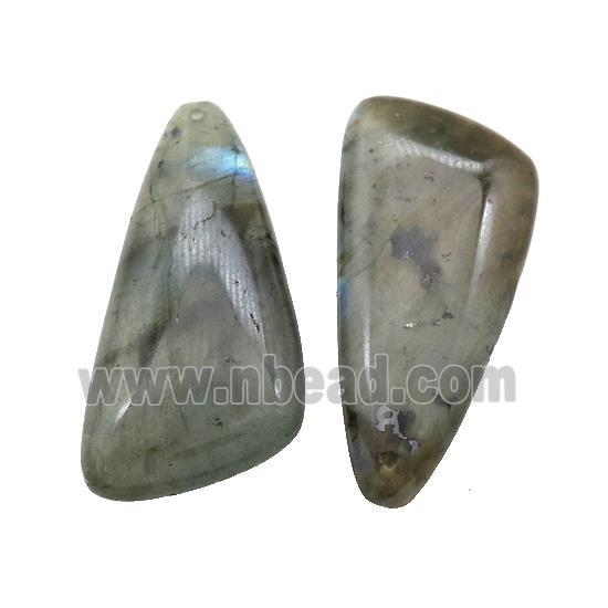 Natural Labradorite Triangle Pendant