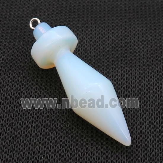 White Opalite Pendulum Pendant