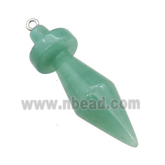 Natural Green Aventurine Pendulum Pendant