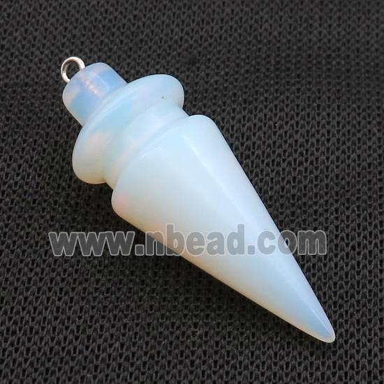 White Opalite Pendulum Pendant