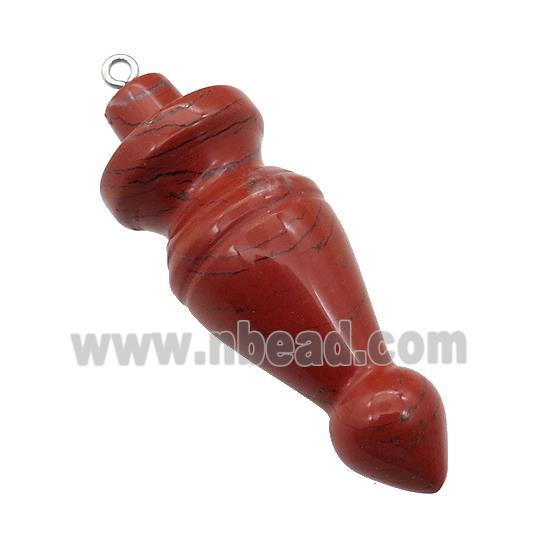 Natural Red Jasper Pendulum Pendant