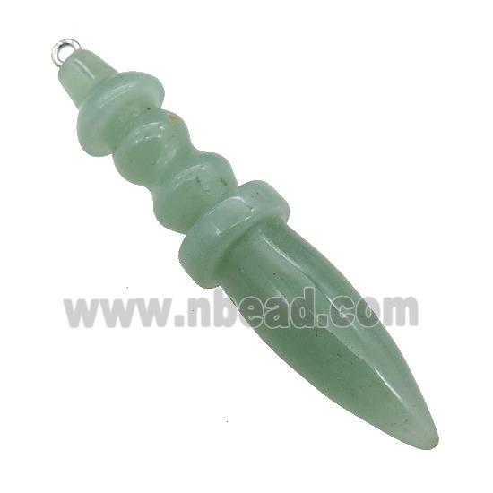 Natural Green Aventurine Pendulum Pendant