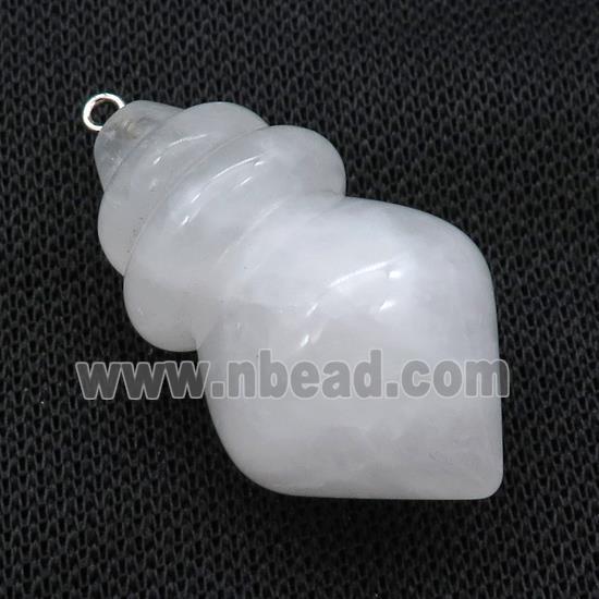 Natural Clear Quartz Pendulum Pendant