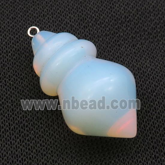 White Opalite Pendulum Pendant