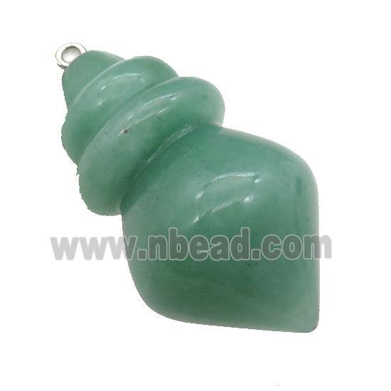 Natural Green Aventurine Pendulum Pendant