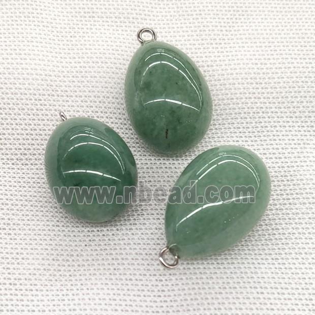 Natural Green Aventurine Egg Pendant