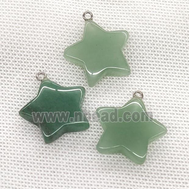 Natural Green Aventurine Star Pendant