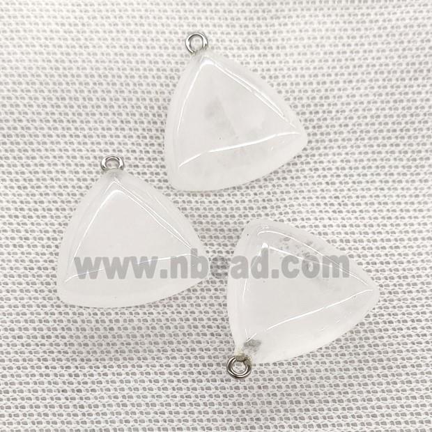 Natural Clear Quartz Triangle Pendant