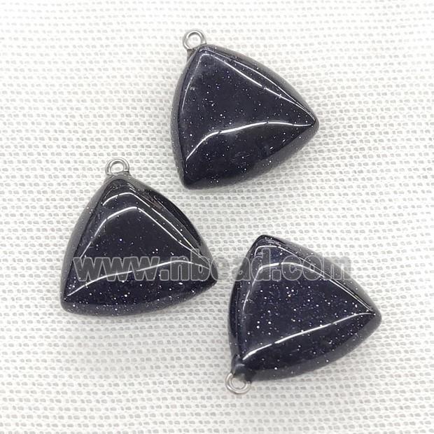 Blue Sandstone Triangle Pendant