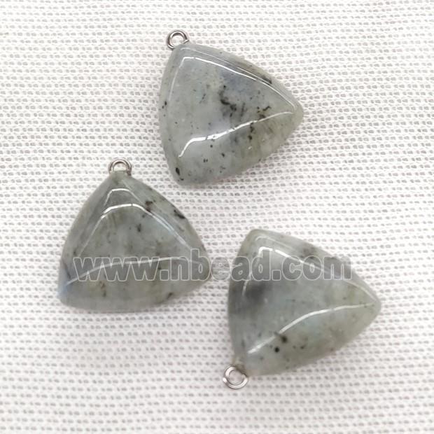 Natural Labradorite Triangle Pendant