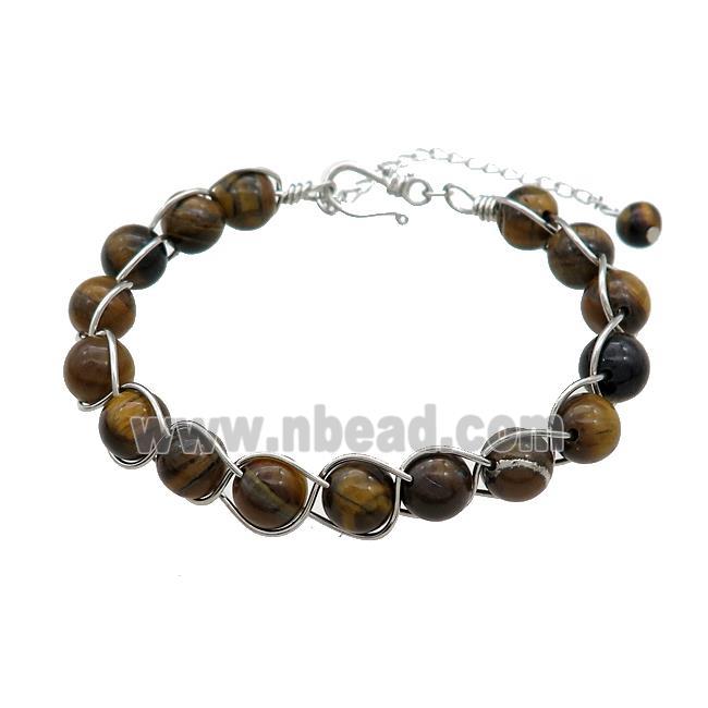 Natural Tiger Eye Stone Bracelet