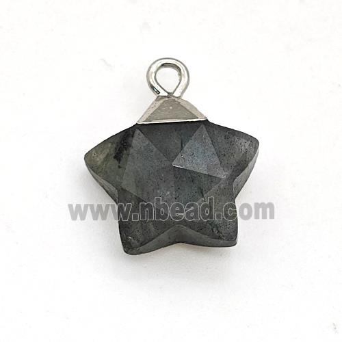 Natural Labradorite Star Pendant