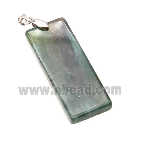 Natural Labradorite Rectangle Pendant