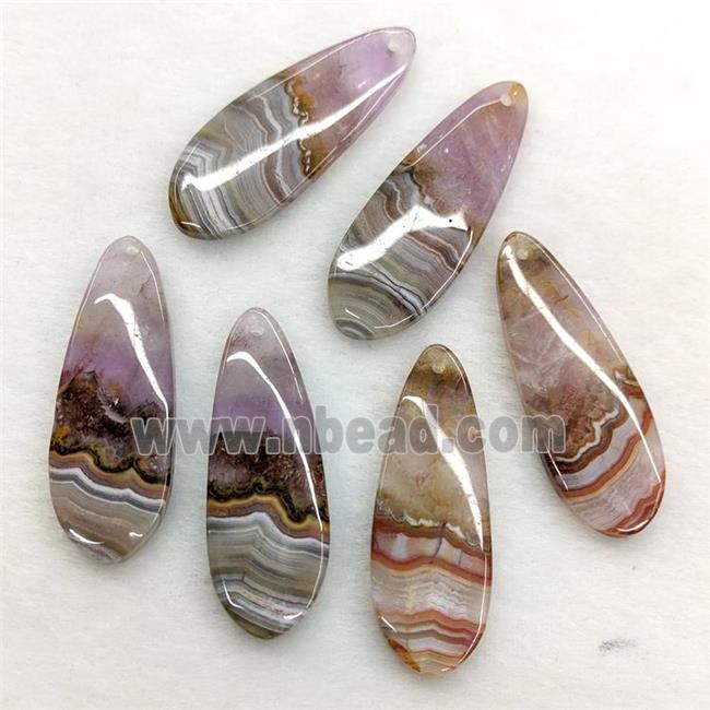 Natural Aurora Amethyst Agate Teardrop Pendant