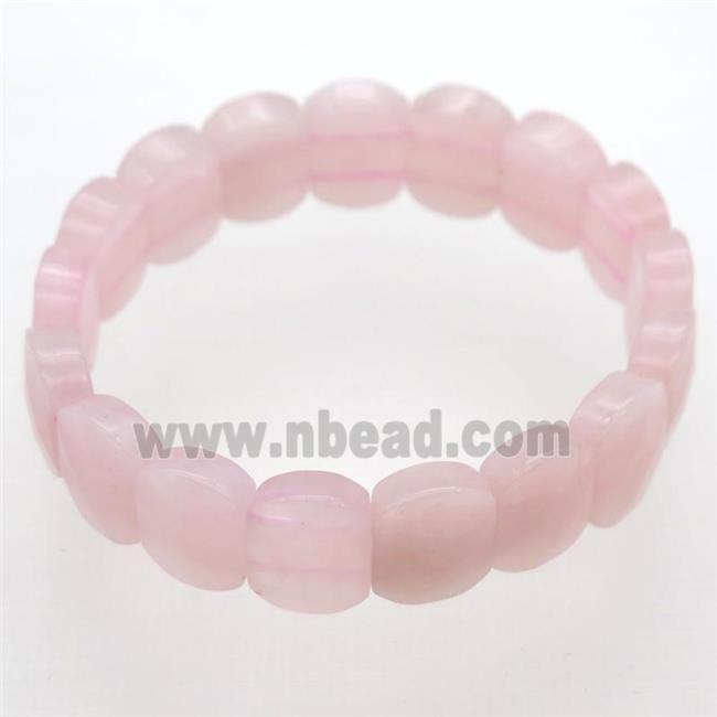 Rose Quartz Bracelet, stretchy