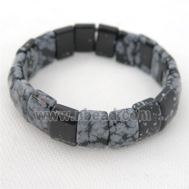 black Snowflake Jasper Bracelet