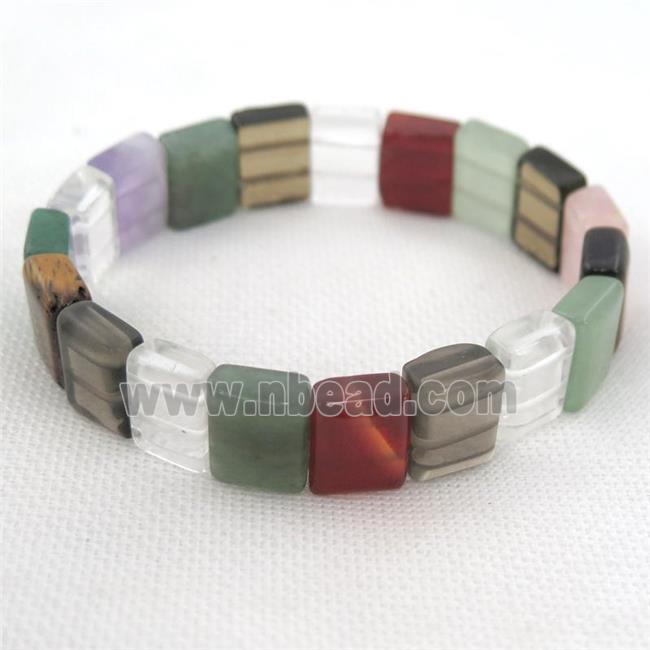 mix Gemstone Bracelets, stretchy